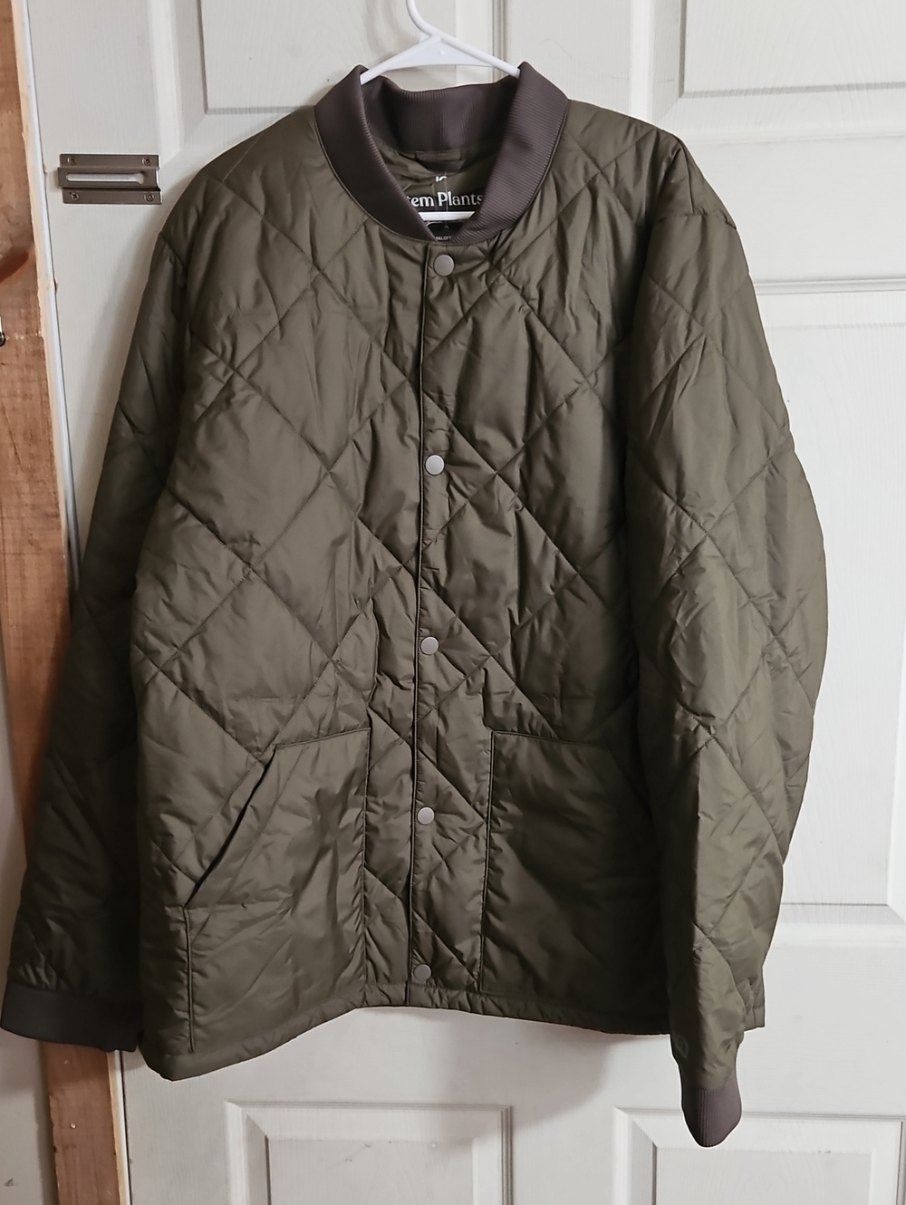 tentree Men’s Diamond Padded Bomber Jacket: GREEN: NEW WITH TAGS: SIZE XXL